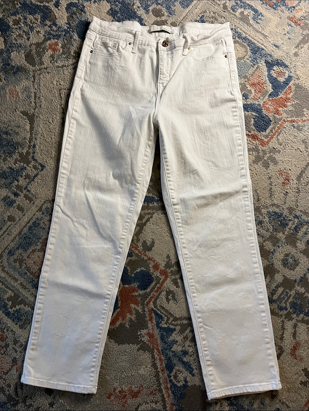 Ella Moss Straight White Jeans